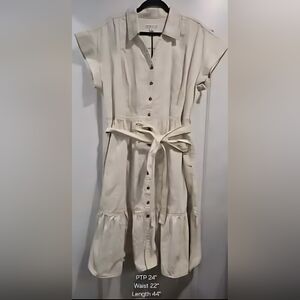 Safari Belted Midi Dress